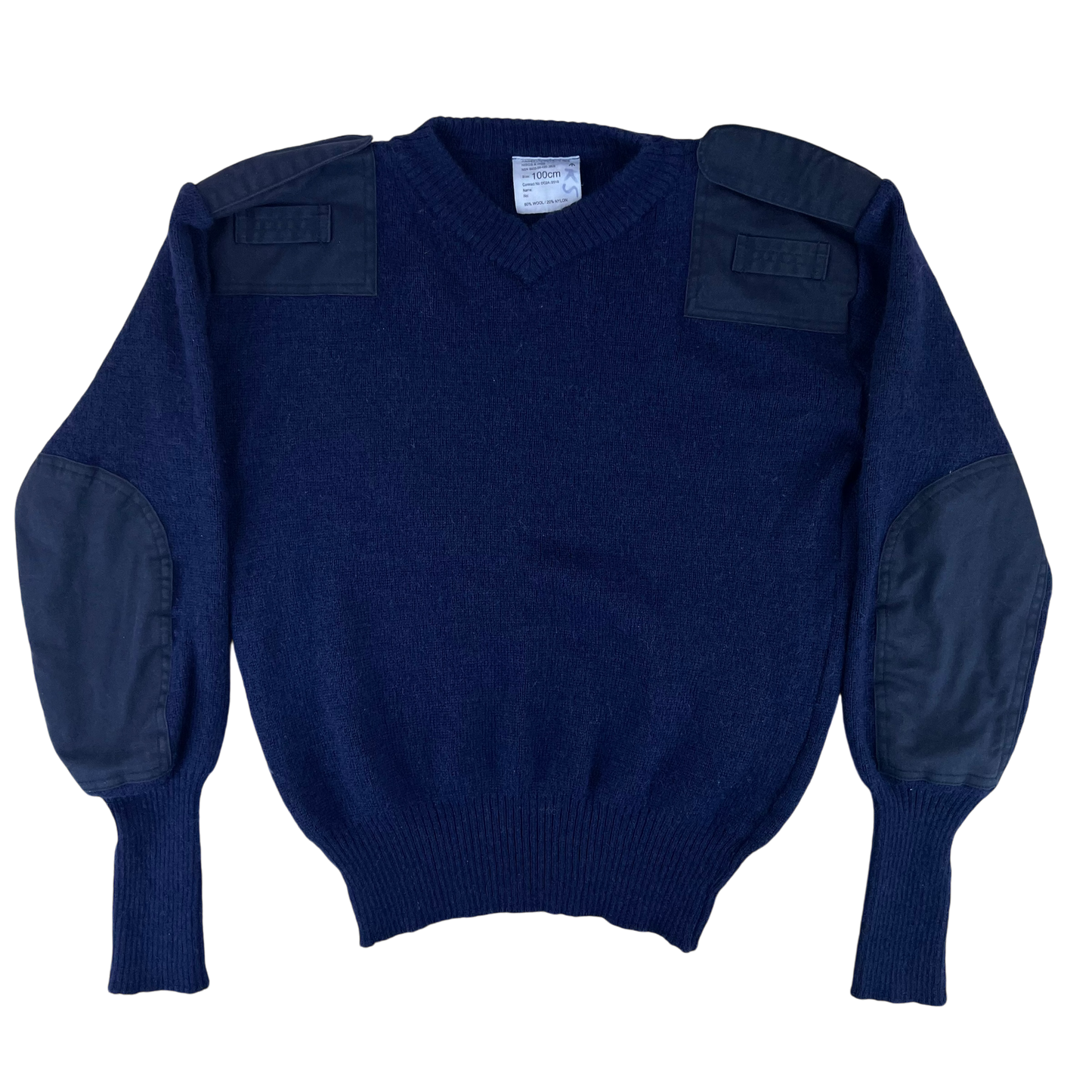 British Royal Navy Wool RISGS & GGS V Neck Pullover Jersey Jumper - 100cm