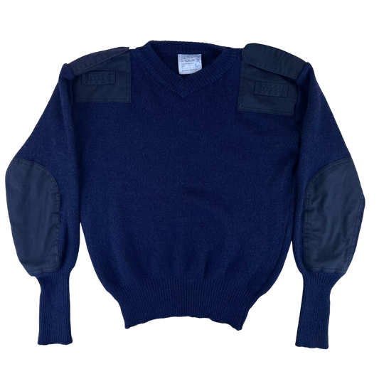 British Royal Navy Wool RISGS & GGS V Neck Pullover Jersey Jumper - 100cm