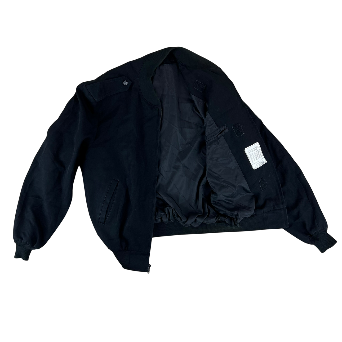 US Navy Black Utility Jacket - Large