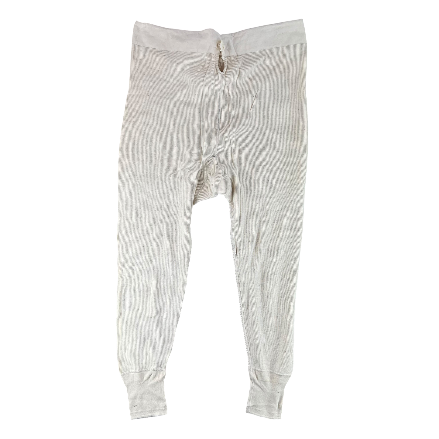 Swedish Army 40s Cream Long Johns Trousers - W35 L27