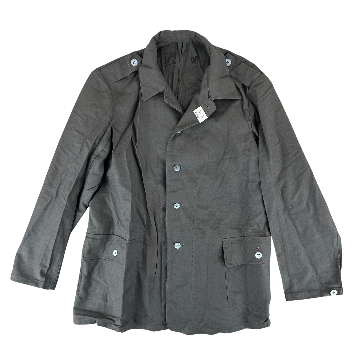 Swedish Army M40 "Grötrock" Brown Work Jacket - Medium