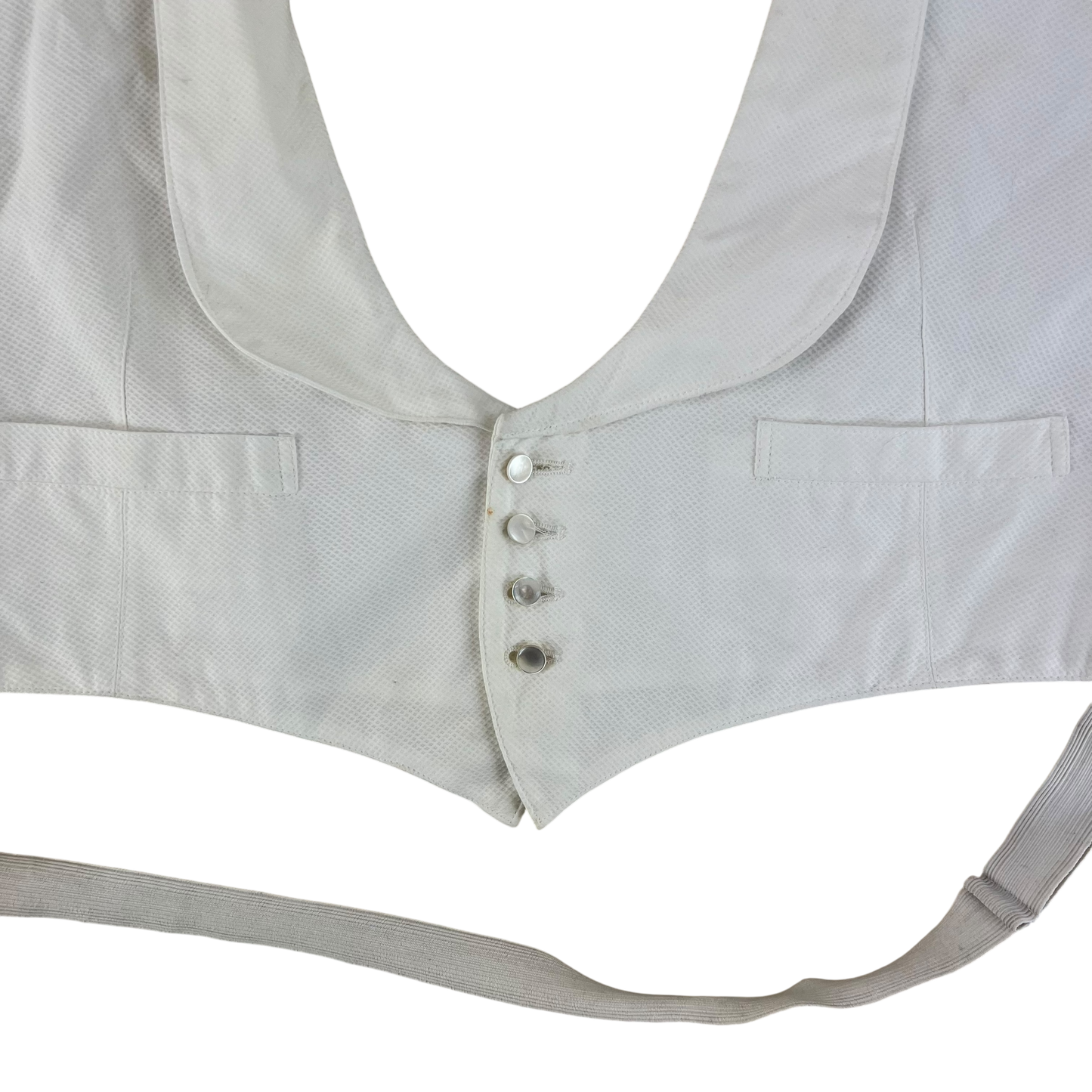 British Royal Navy & RM White Mess Dress Waistcoat - X Large