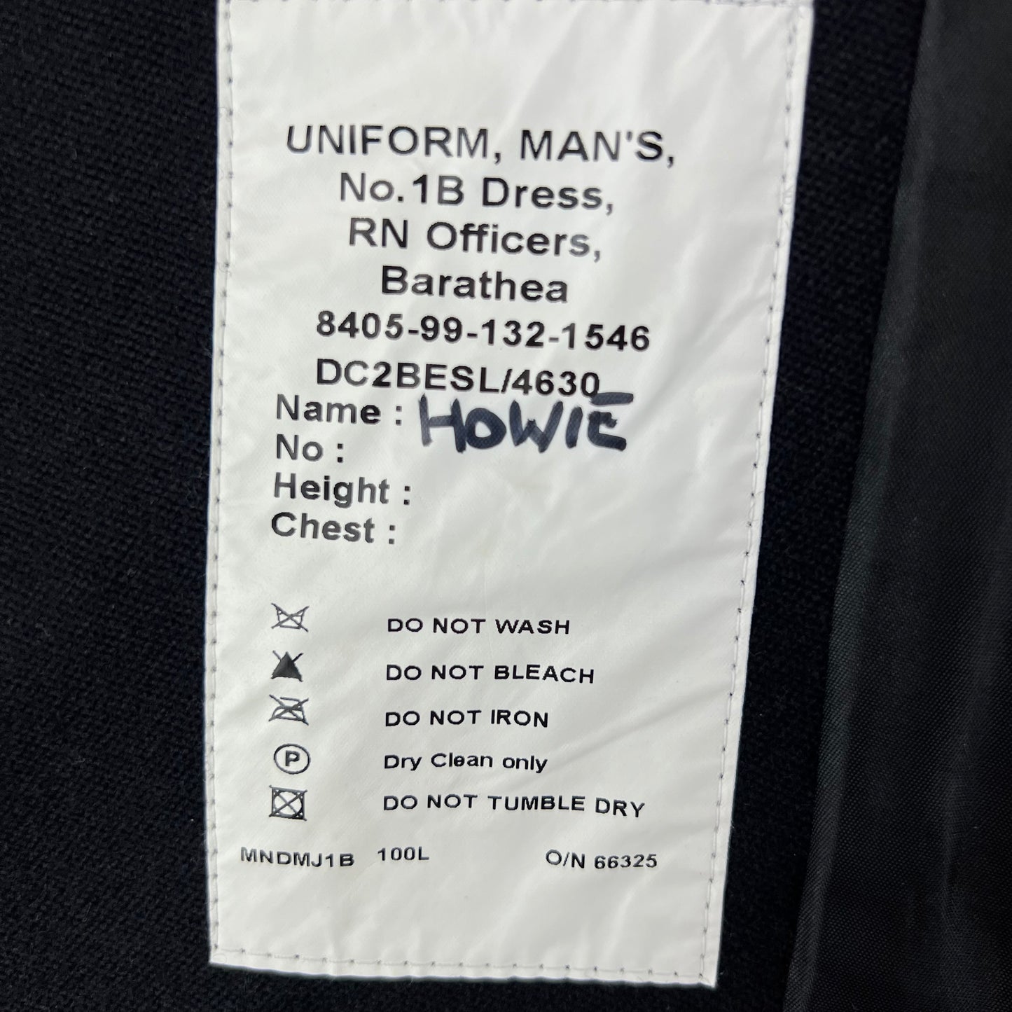 British Royal Navy Officer's No 1 Dress Jacket - Medium