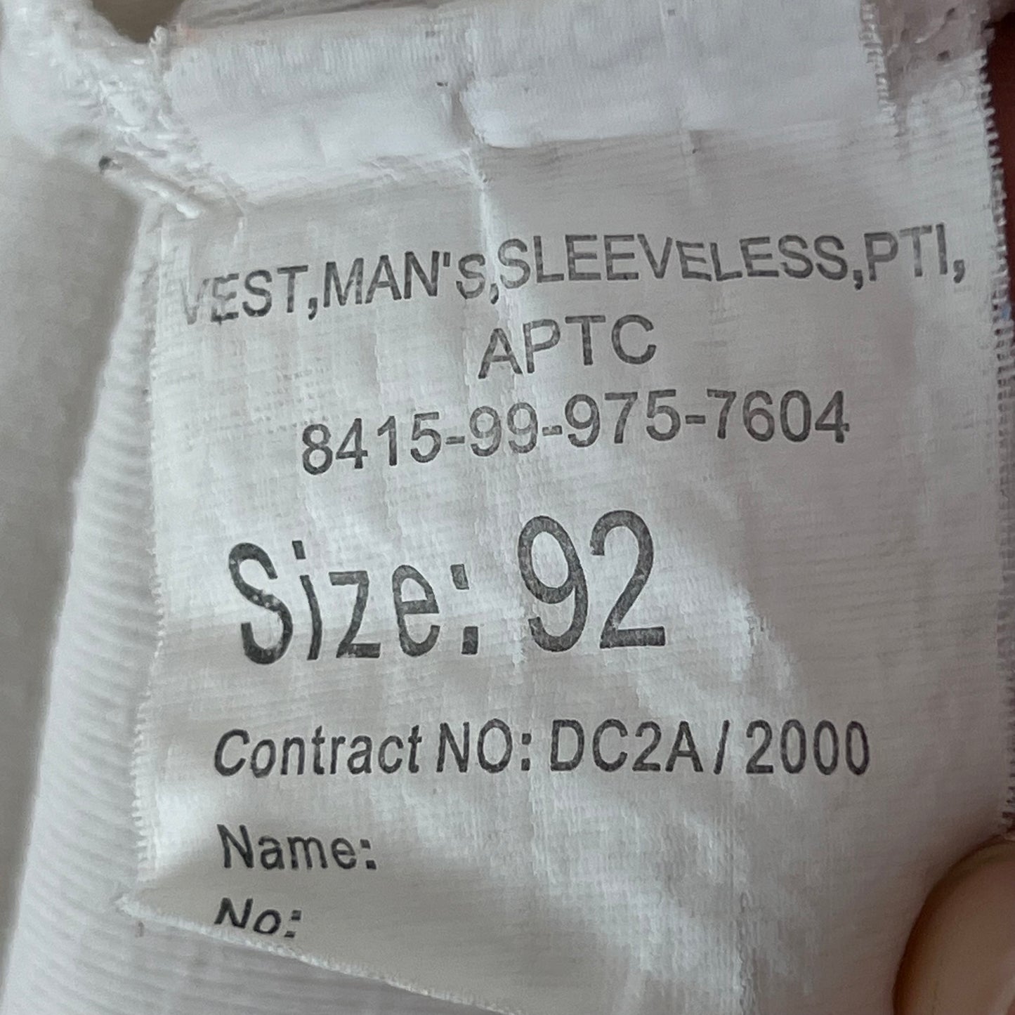 British Army PTI Vest - Medium 92cm