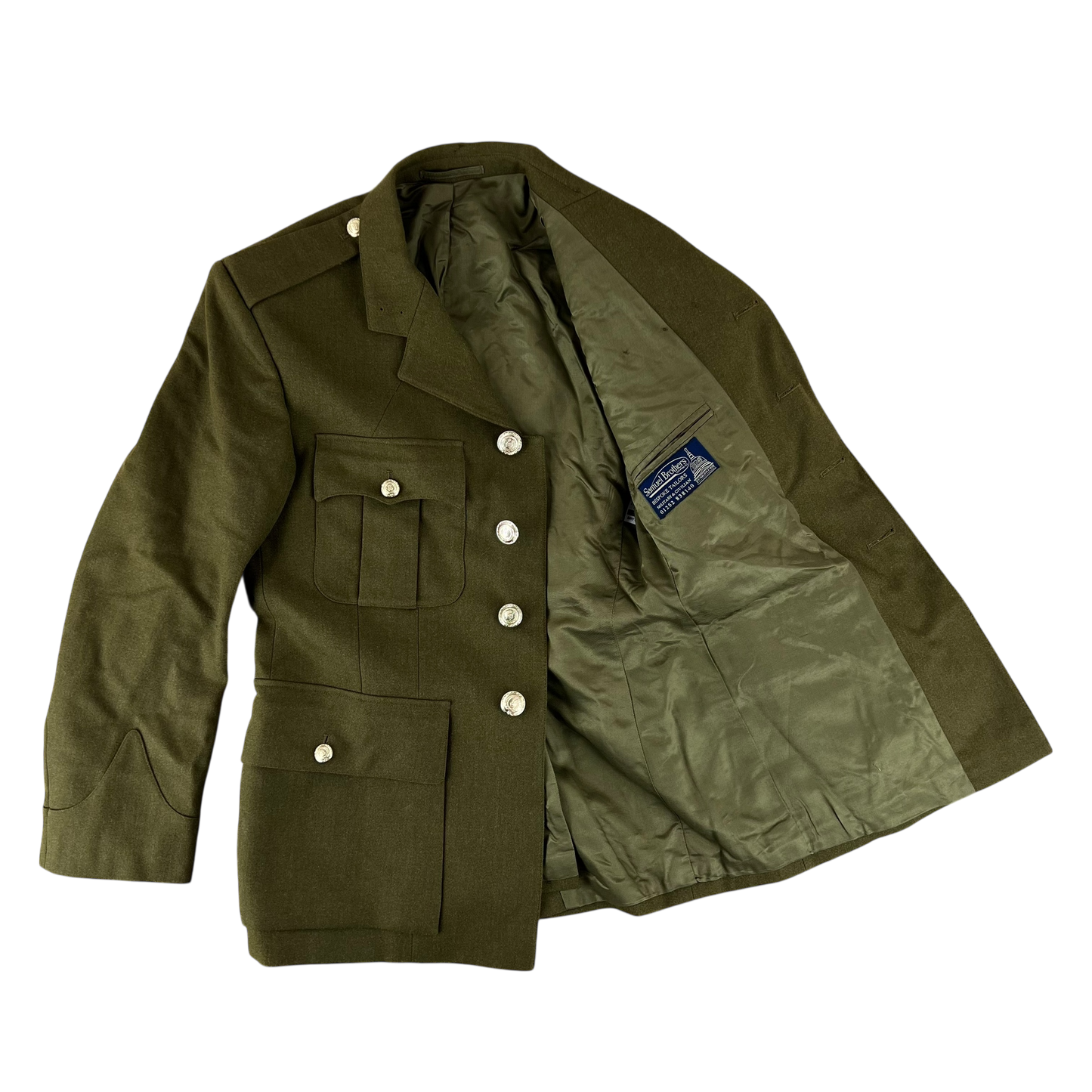 British Army No. 2 Dress Olive Green Jacket - RLC - Medium