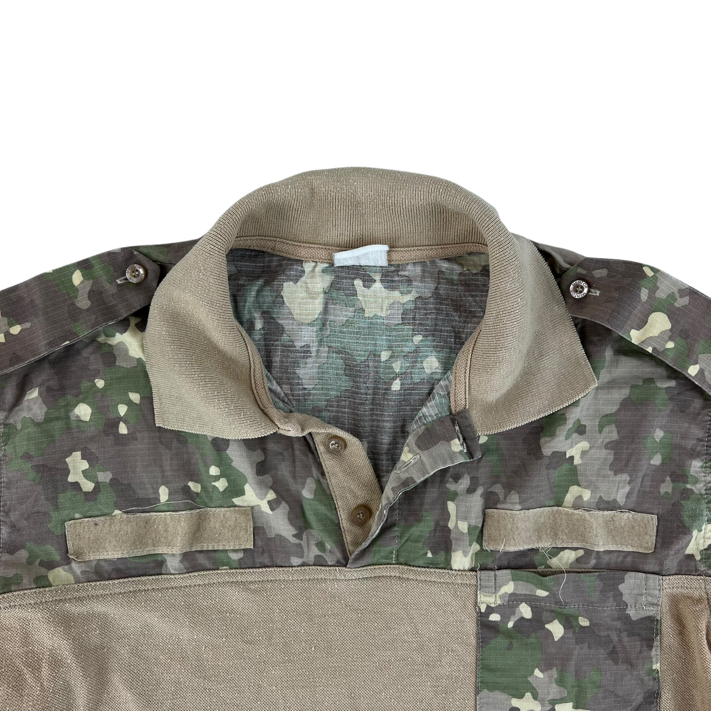 Romanian Army M2017 Woodland Camouflage Polo Top - Large