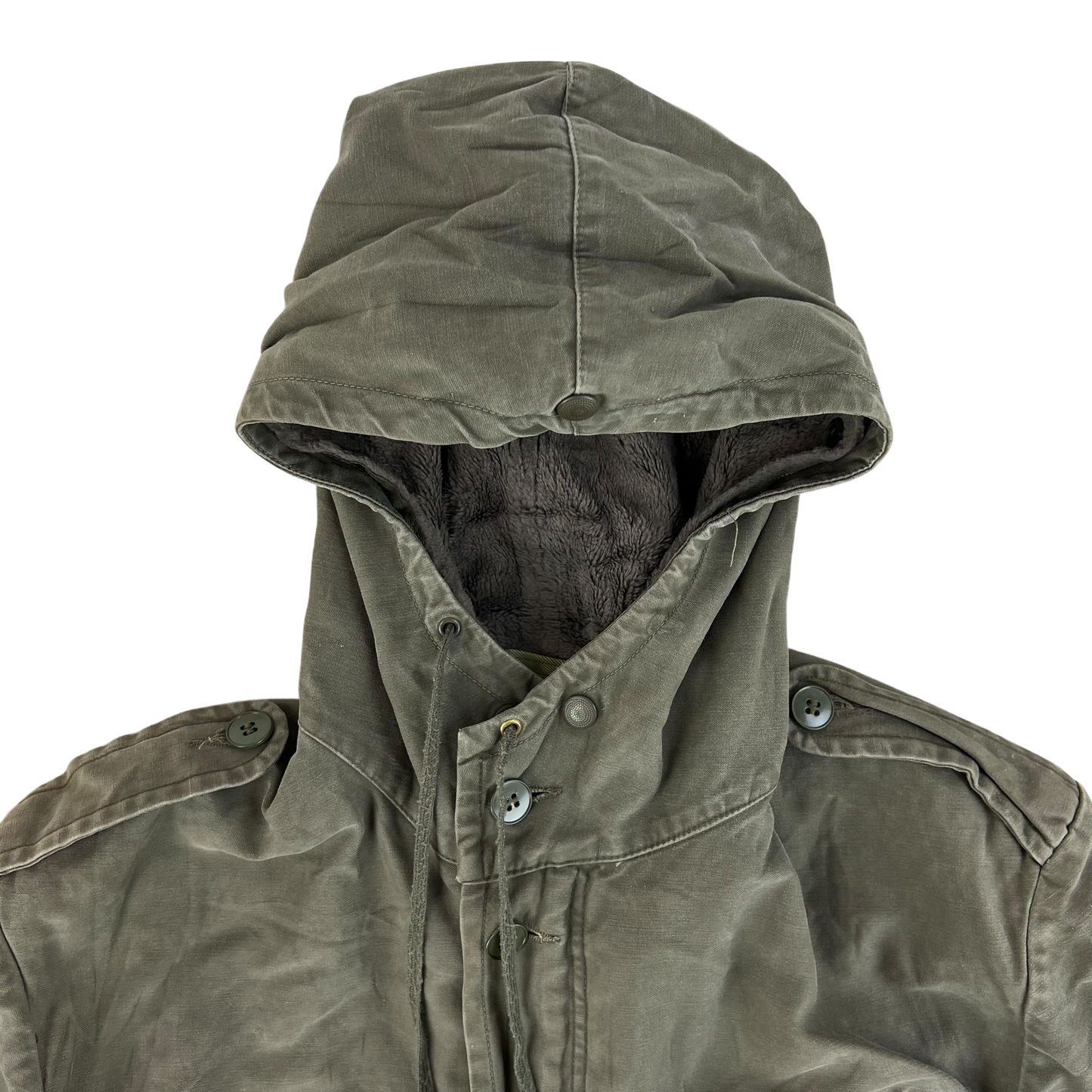 German Army Olive Drab Parka w Thermal Liner - Medium