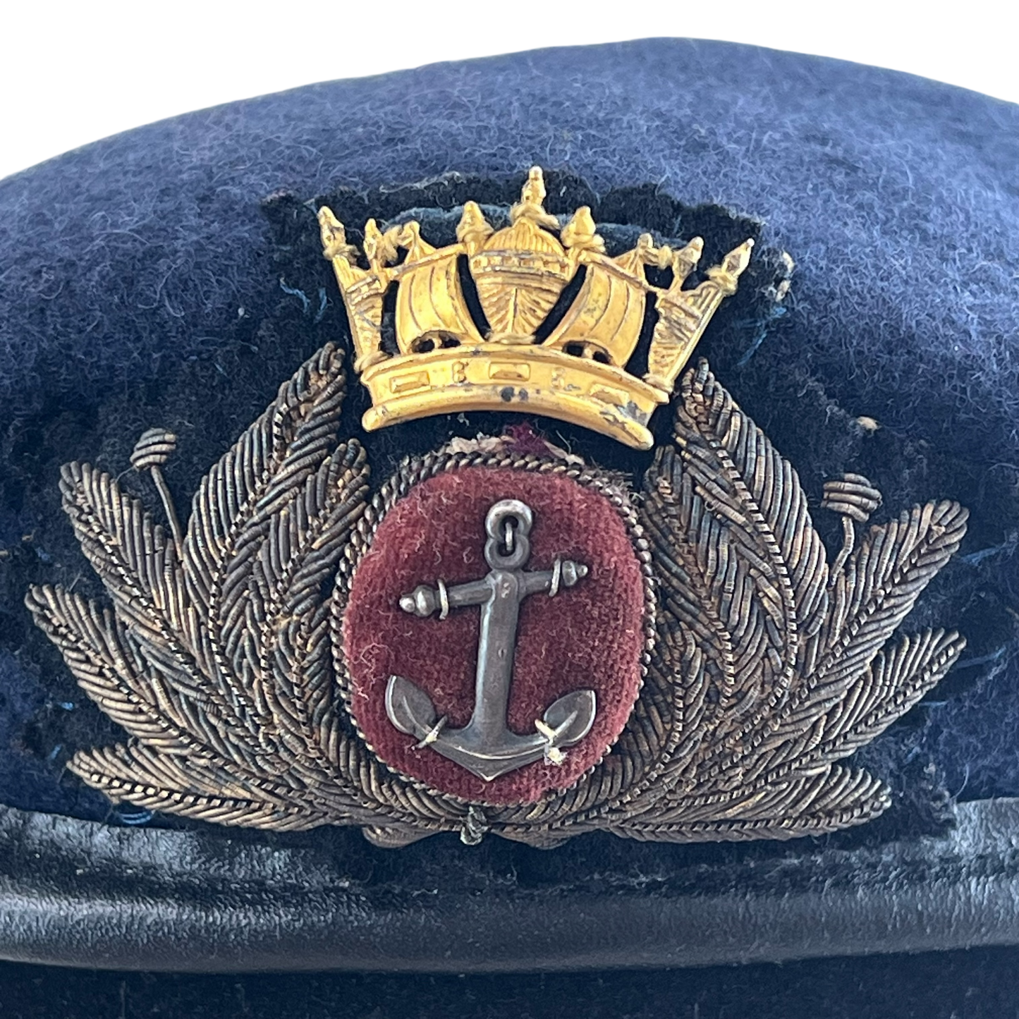 British Merchant Navy WW2 Beret w/ Patch - Medium / Large