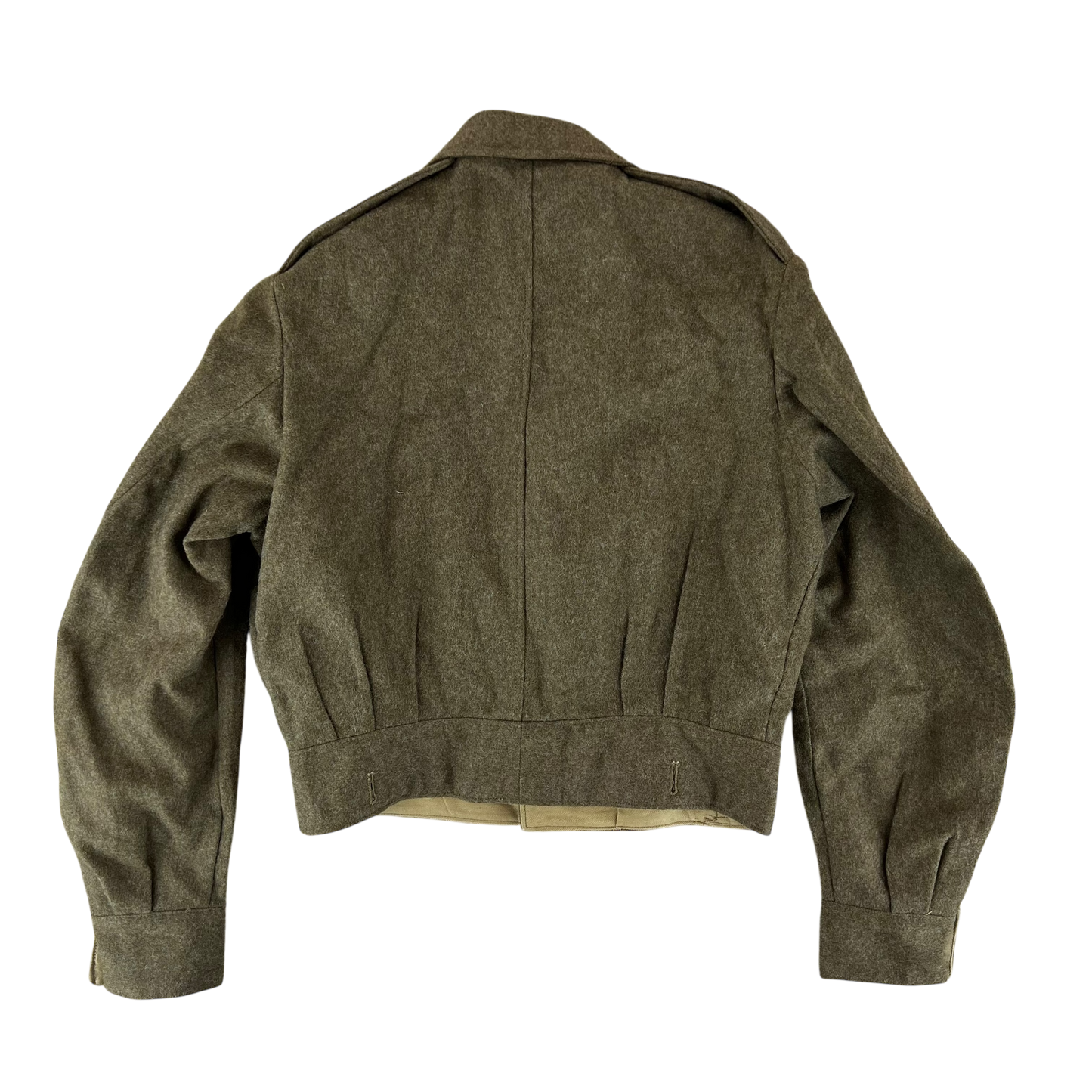 British Army 50s Khaki Ike 1949 Pattern Battle Dress Jacket - Medium SIZE 11