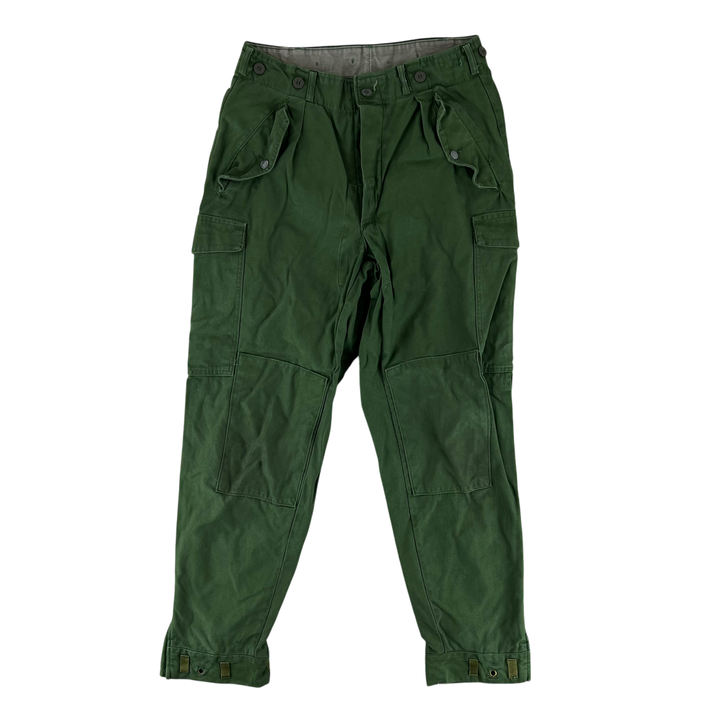 Swedish Army M59 Green Combat Trousers - W31 L29.5