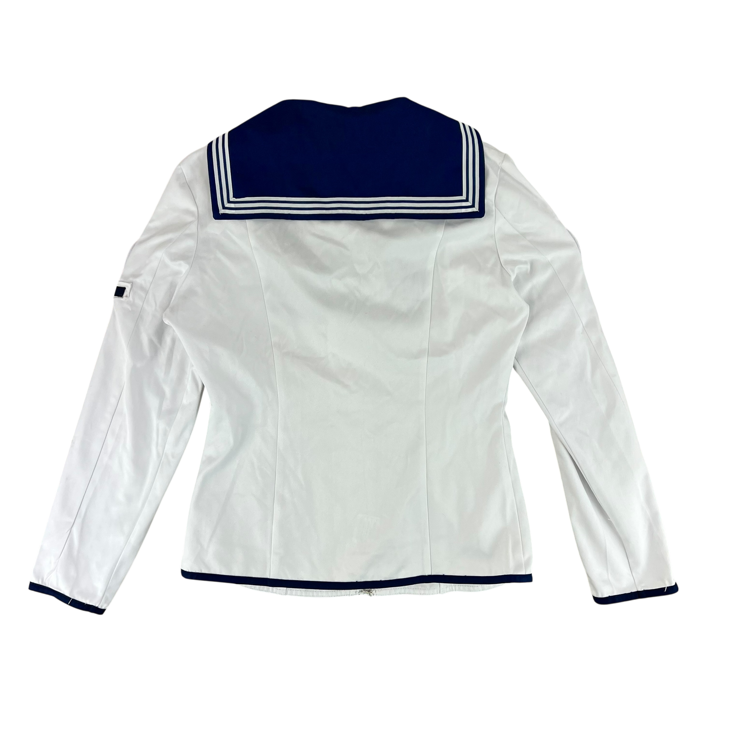 British Royal Navy Women's Class II White Jumper Sailor's Top - Small 170/88