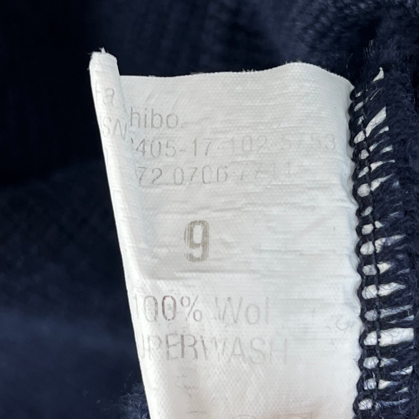 Dutch Navy Blue V Neck Pullover Jumper - X Large