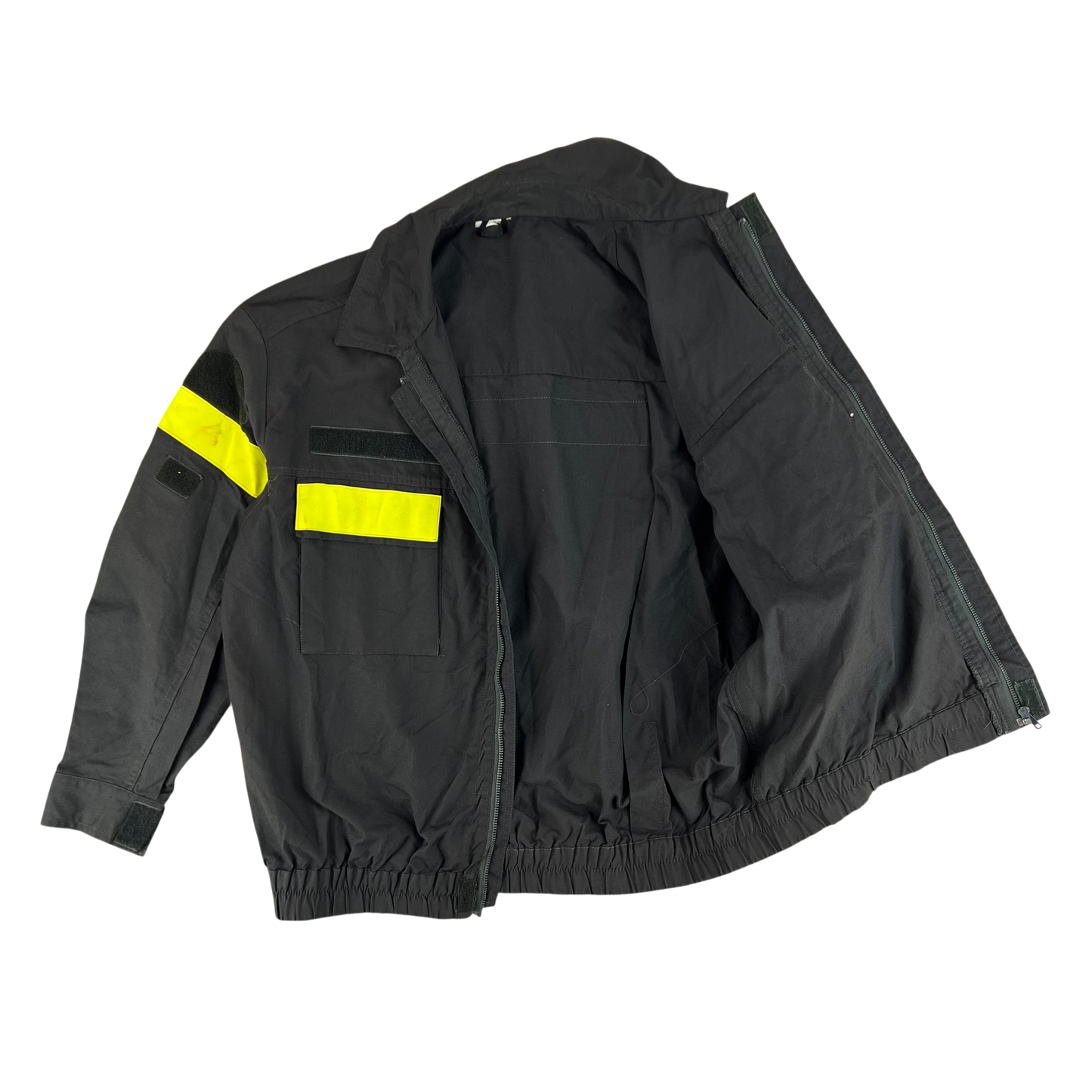Italian Fire Services Hi-Vis Black Jacket - X Large