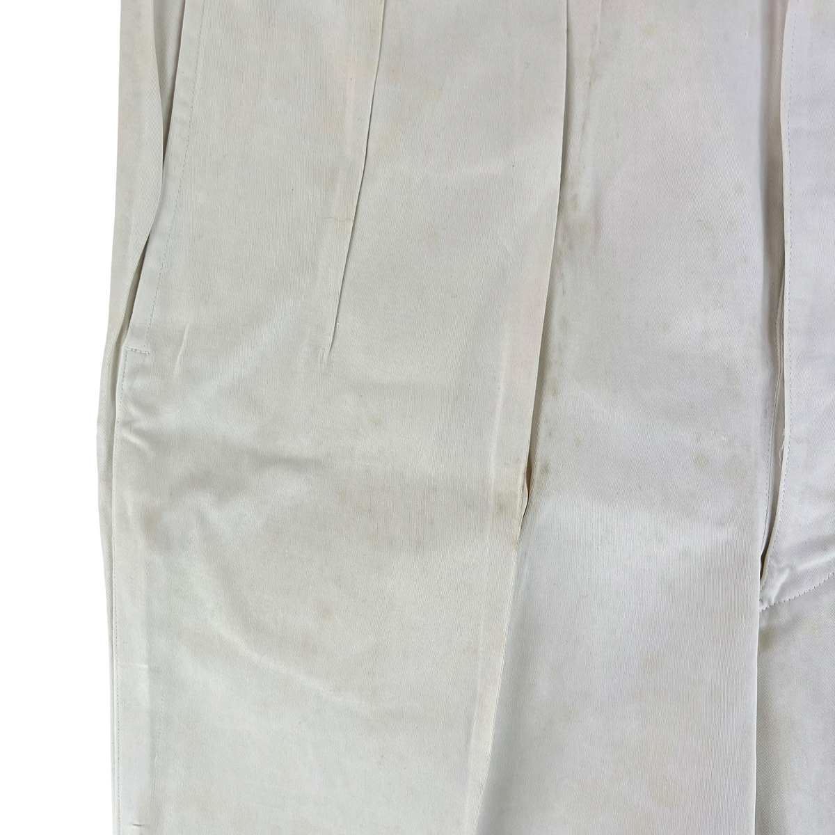 British Merchant Navy 50s Tropical White Trousers - W36 L30