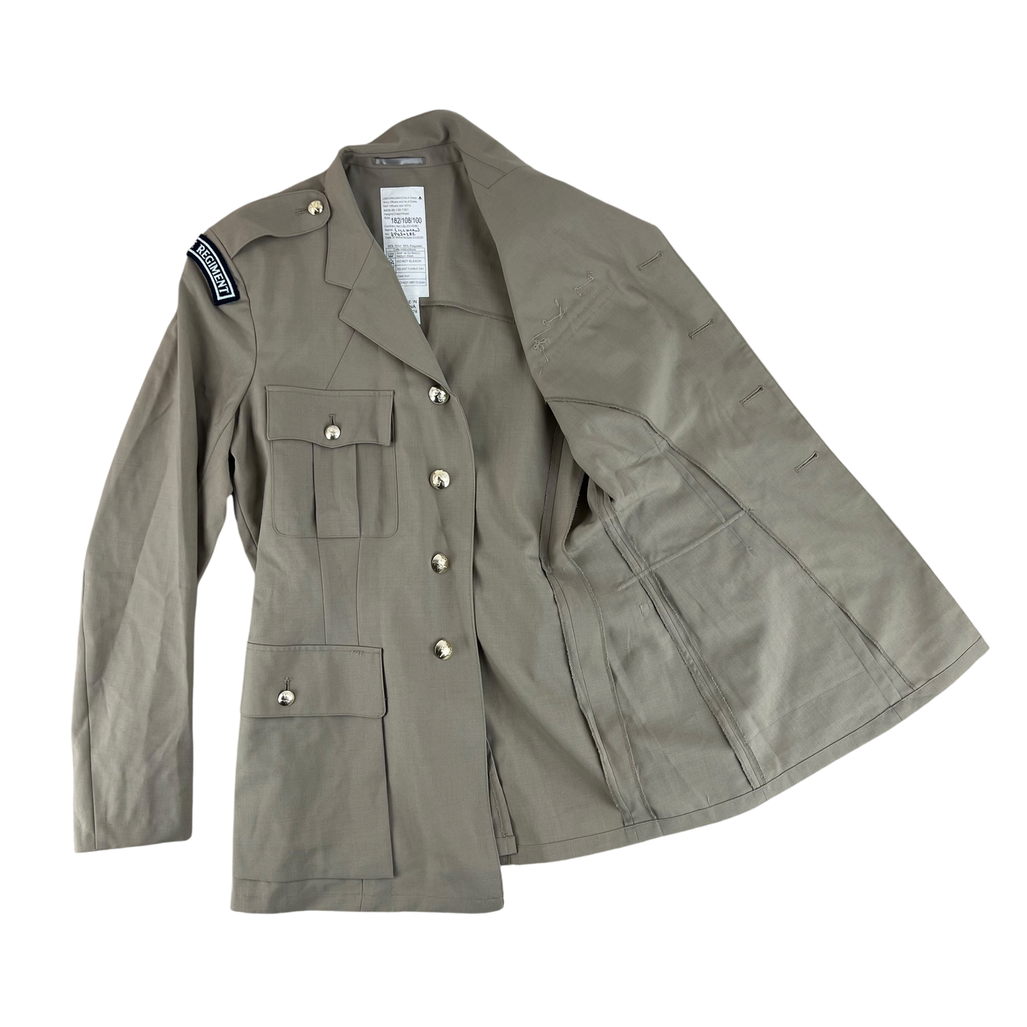British RAF No. 6 Tropical Dress Jacket w/ Belt - Large 182/108