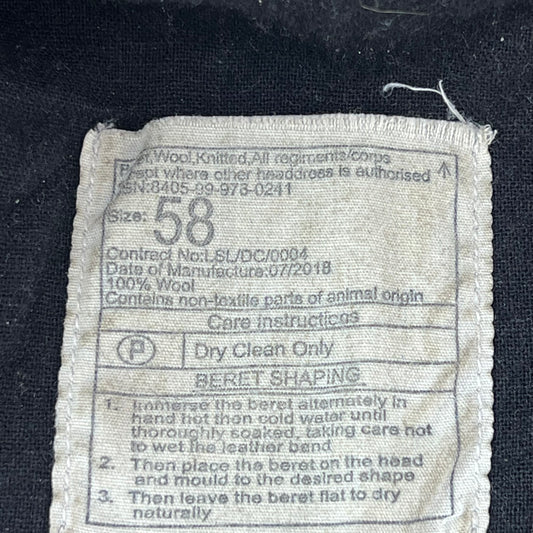 British Army Beret - Royal Signals Scottish Division - Medium 58cm