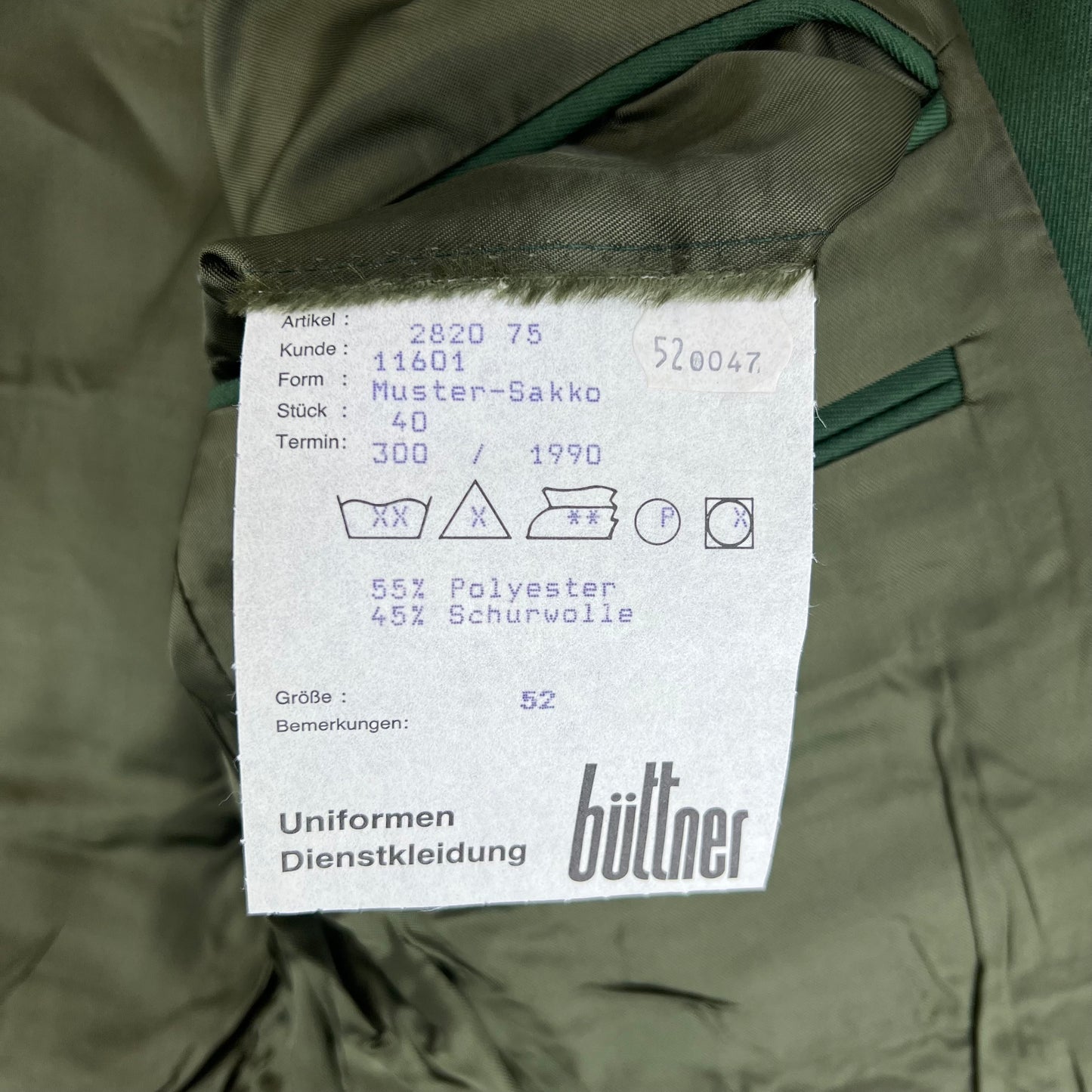 West German Police Border Guards BGS Dress Jacket - Large