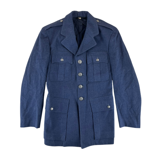 US Air Force 40's Blue Serge Service Dress Jacket - Small 35L