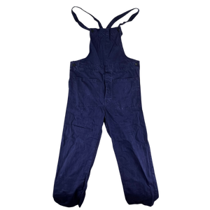 British Royal Navy 50s Salopettes Bibbed Dungarees - W38 L29