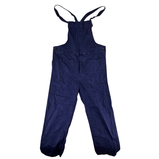 British Royal Navy 50s Salopettes Bibbed Dungarees - W38 L29