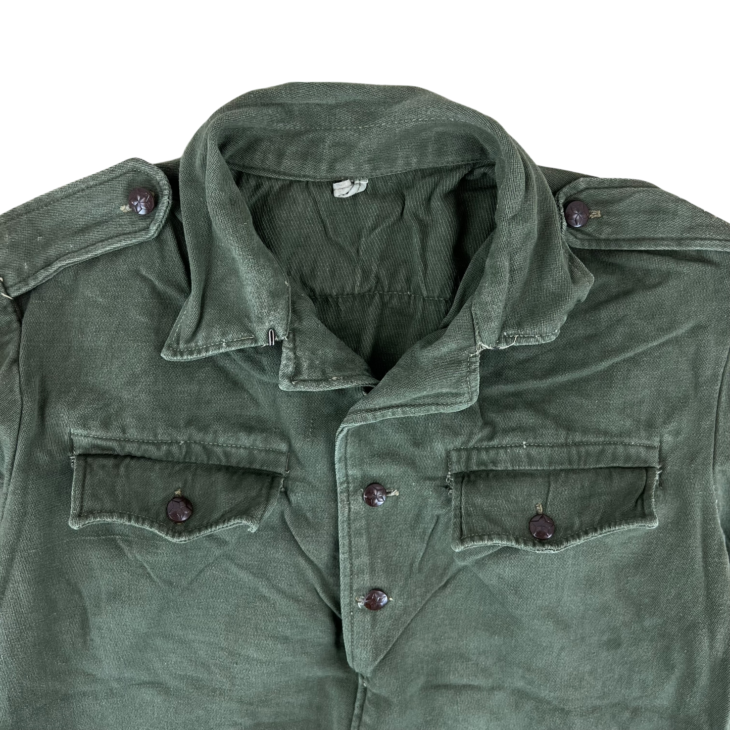 Bulgarian People's Army Olive Green Cossack Shirt - Medium