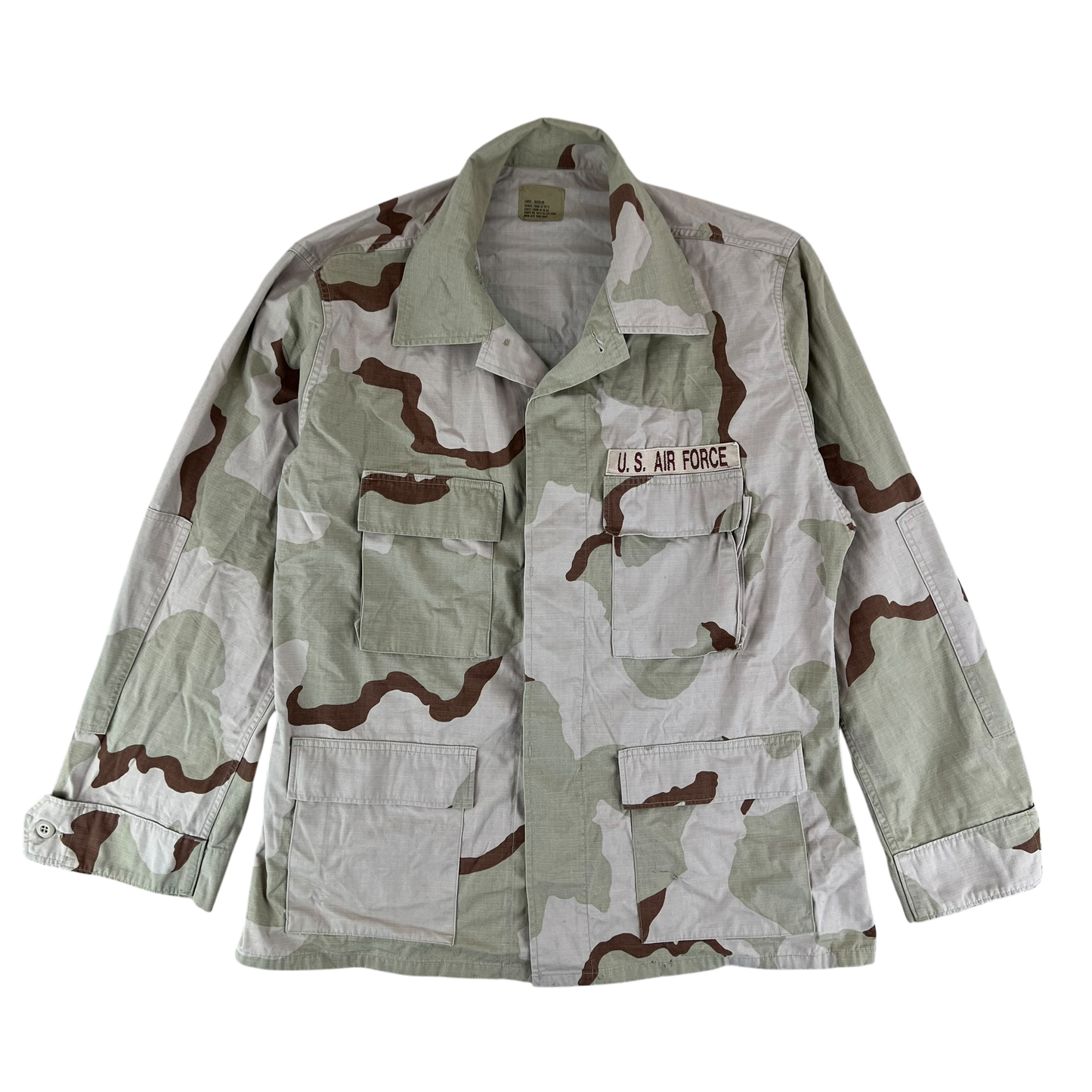 US Air Force Tri-Colour Desert "Coffee Stain" Camo Combat Jacket - Large