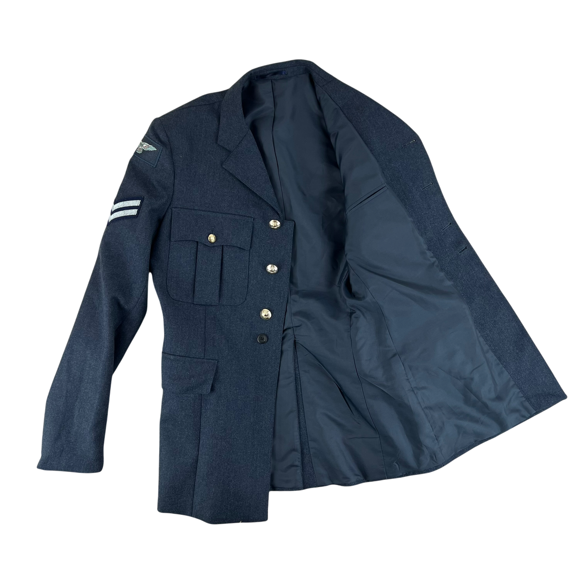 British Royal Air Force No. 1 Dress Jacket w/ Belt - Medium 100L