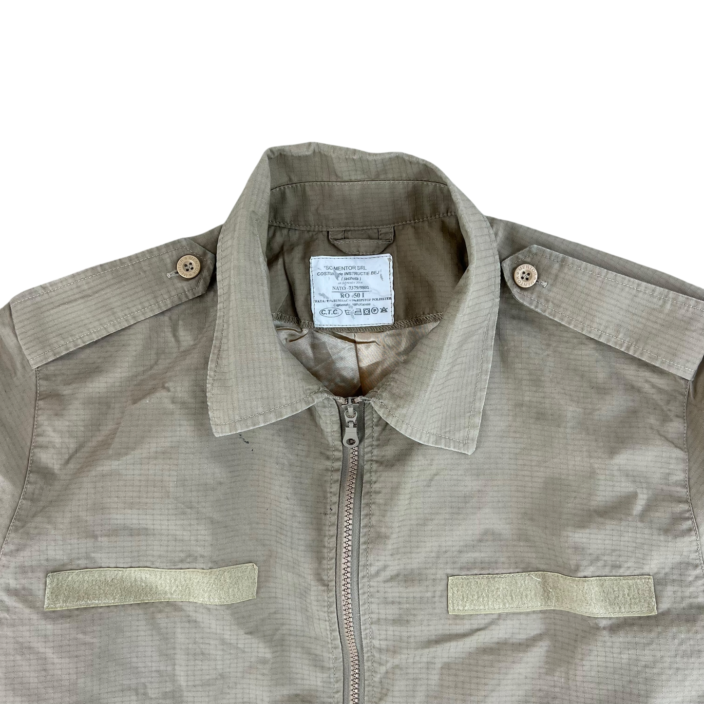 Romanian Army Tan Ripstop Blouson Jacket - Large