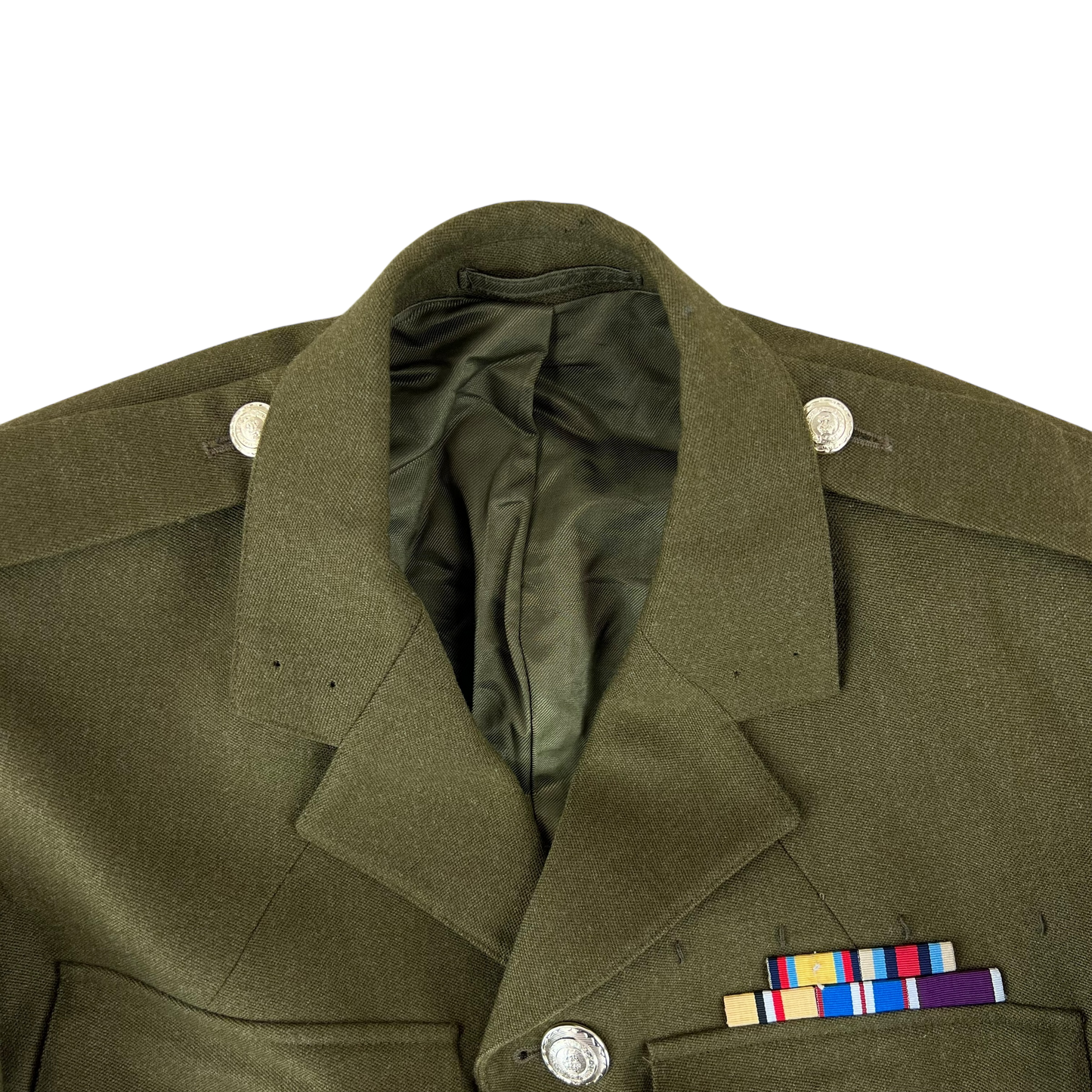 British Army No. 2 Dress Olive Green Jacket - RLC - Medium