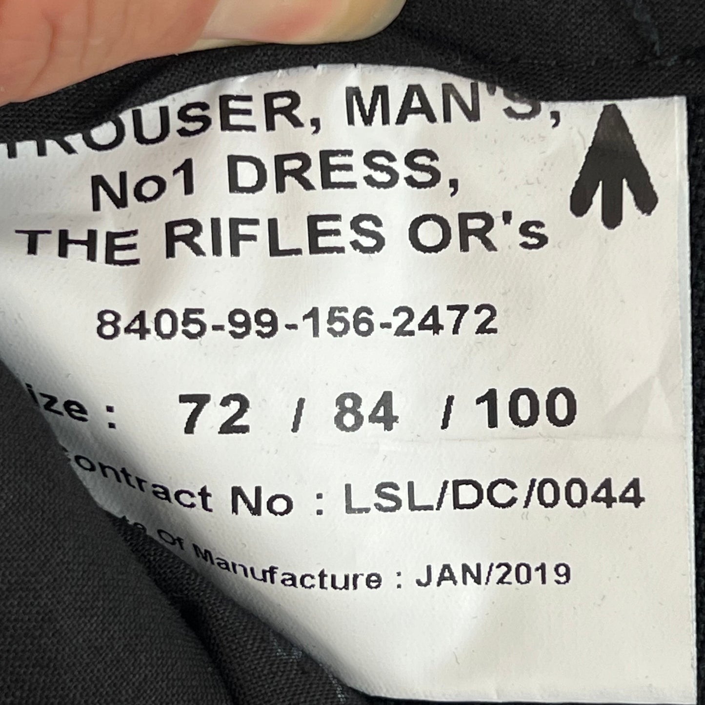 British Army No1 Blues Dress Trousers - The Rifles - W32 L27