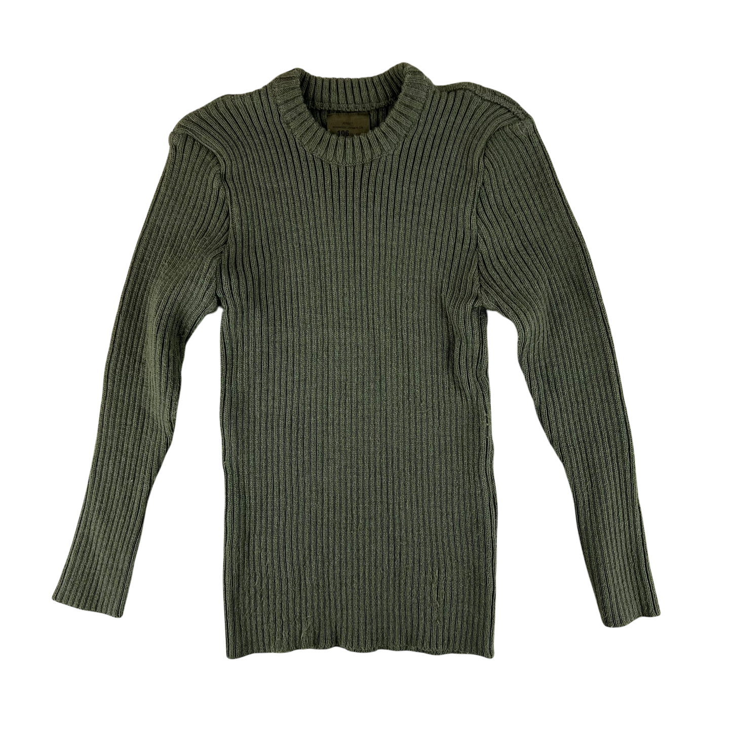 British Army Olive Green Pullover Jumper - Medium