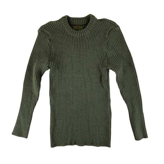 British Army Olive Green Pullover Jumper - Medium