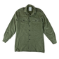 British Army Mens Olive Green Cotton Shirt Long Sleeve - Large