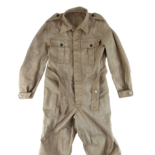 British Army 60s "White" Cotton Drill Coveralls - Medium SIZE 2