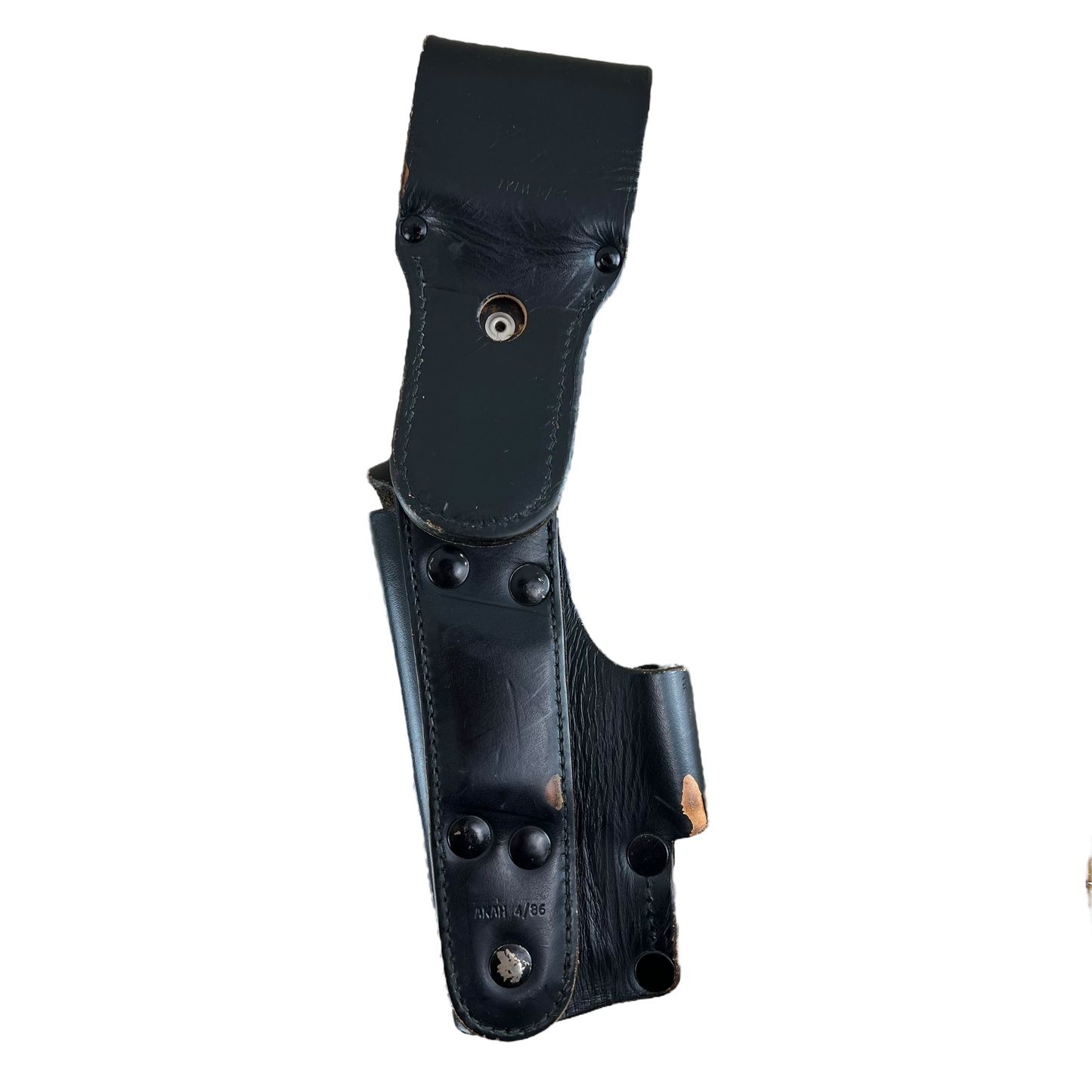 West German Police AKAH Black Leather Holster