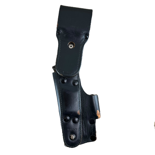 West German Police AKAH Black Leather Holster