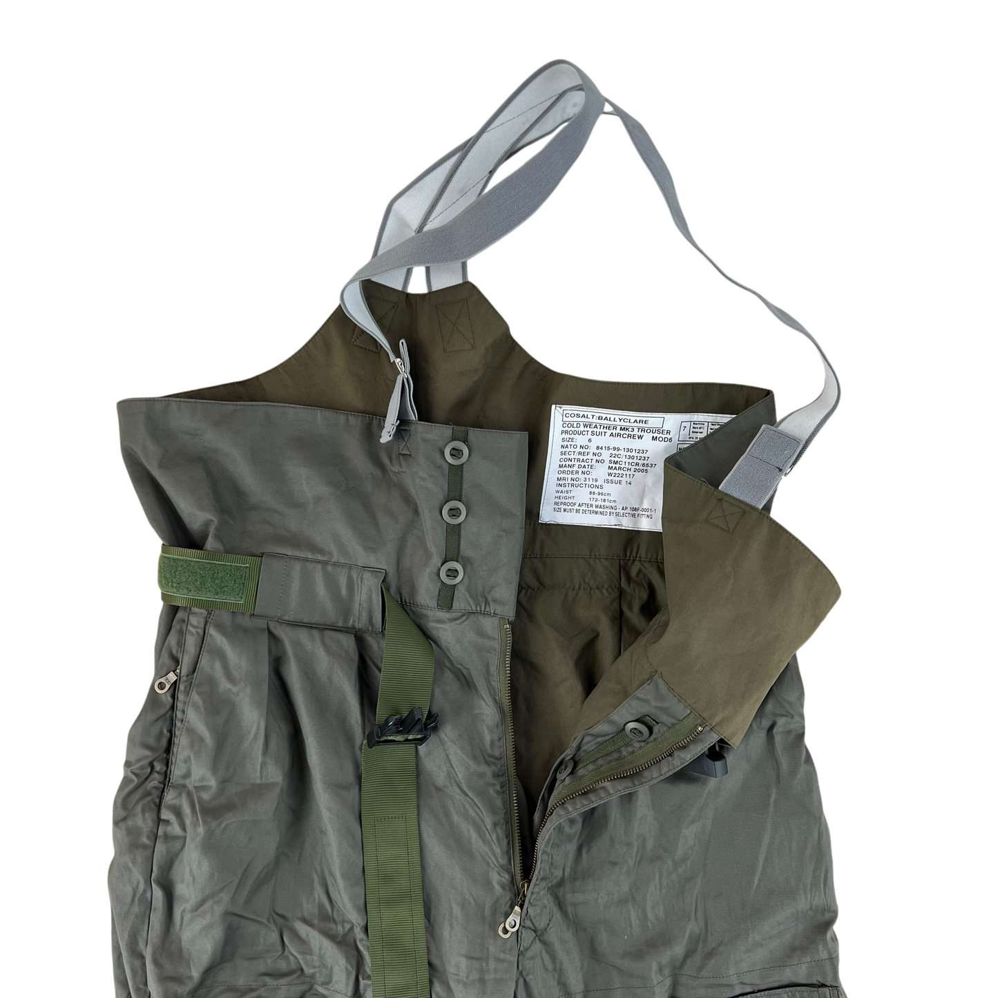 British RAF MK3 FR Cold Weather Aircrew Trousers - W36 L30