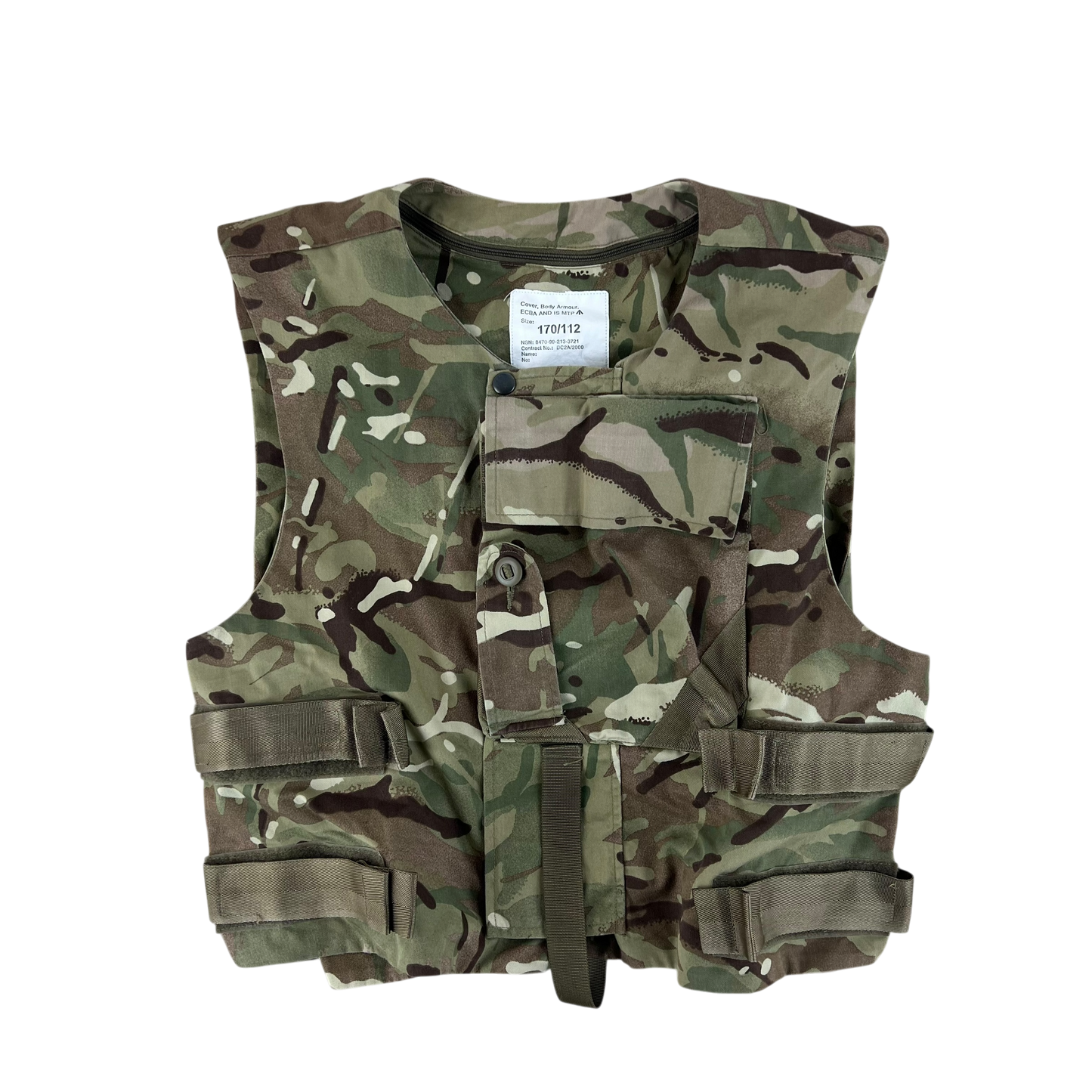 British Army MTP Camouflage Body Armour Cover Vest - Large 170/112