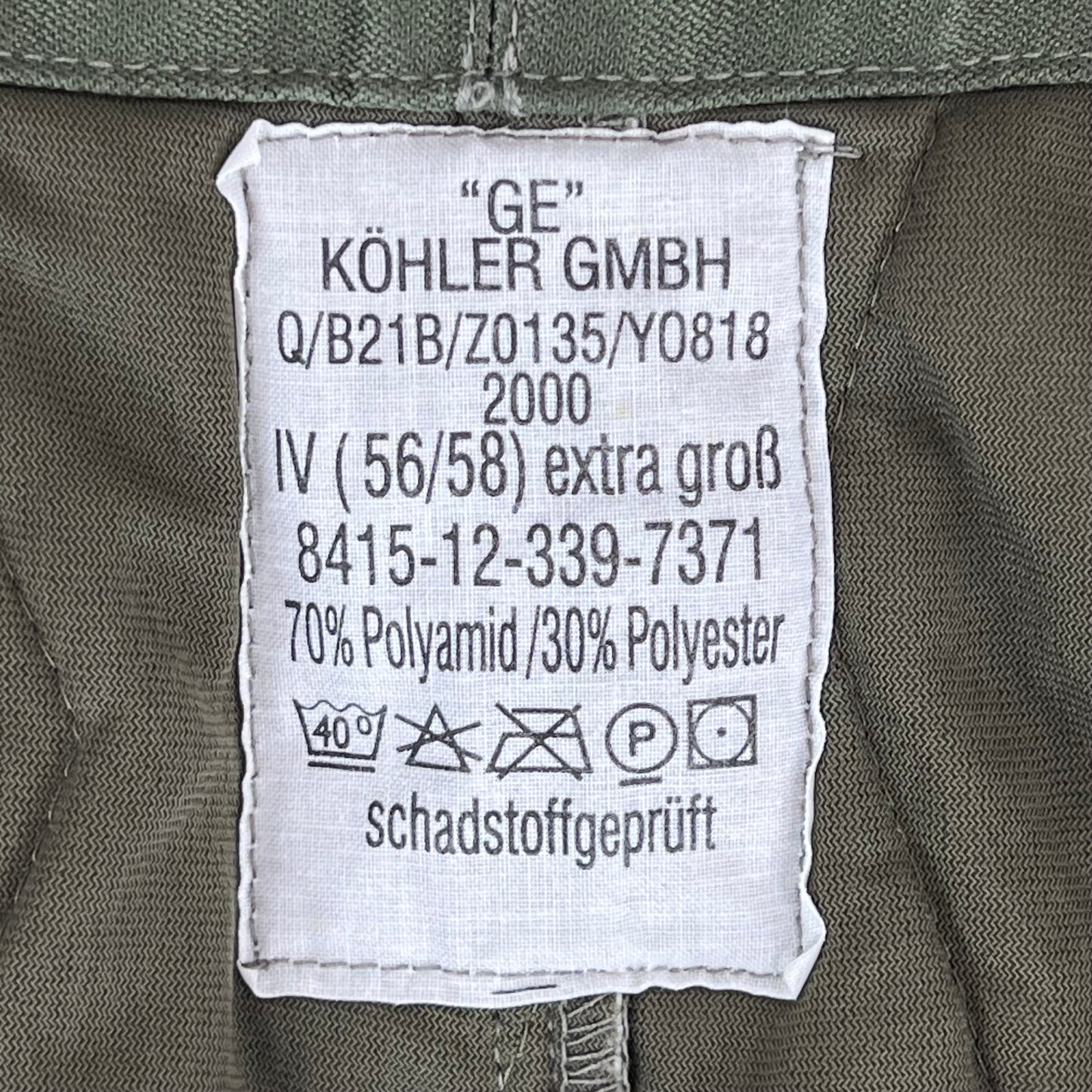 German Army Thermal Trouser Liners - W44 L30.5