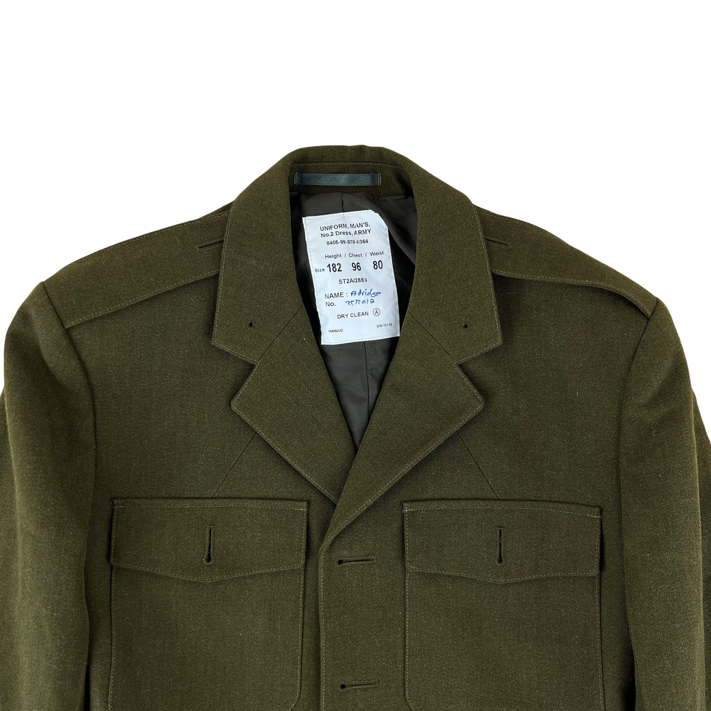 British Army Old Pattern No. 2 Khaki Green Dress Jacket - Medium 182/96