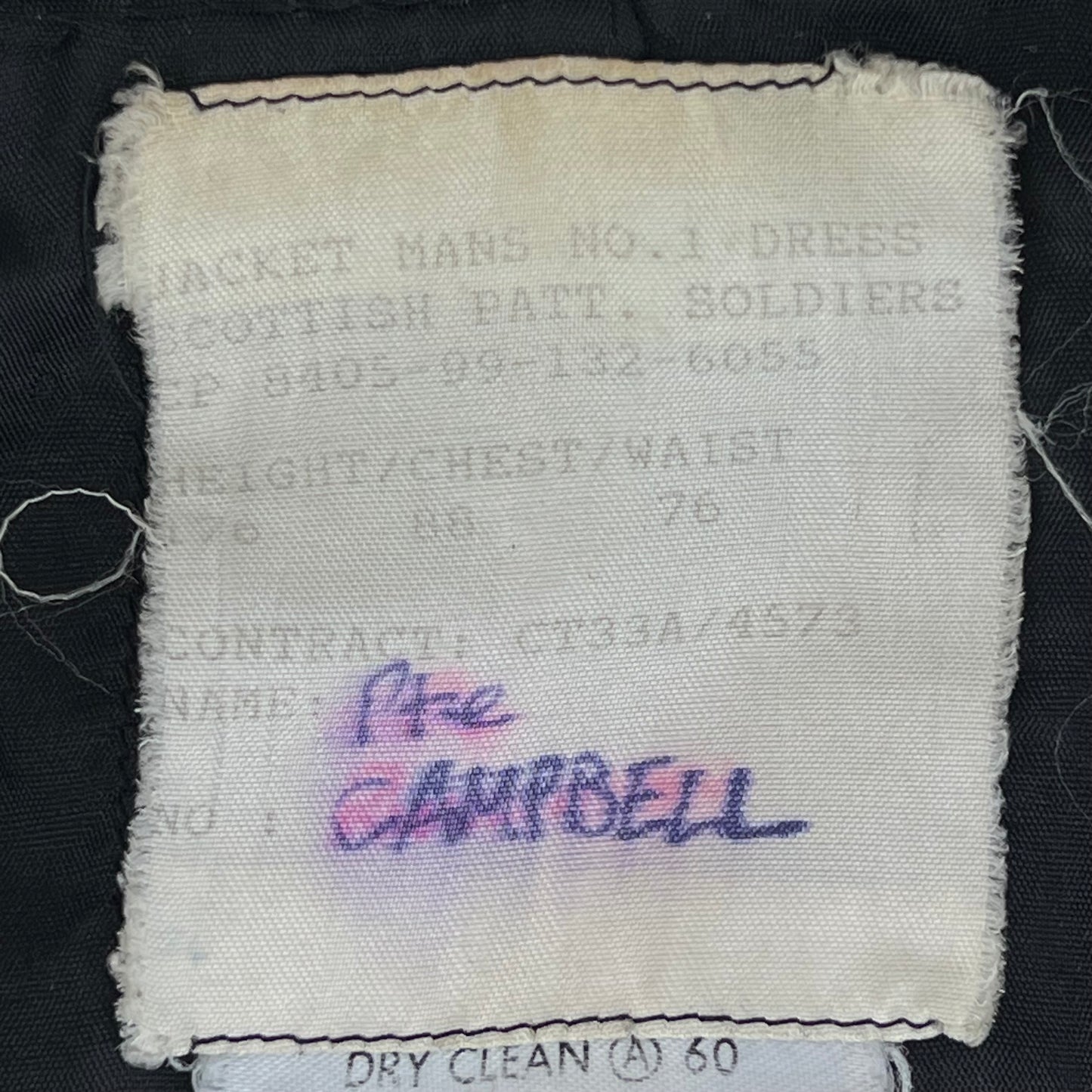British Army Scottish No 1 Dress Piper's Jacket - Small 176/88