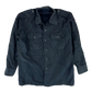 German Army Re-Dyed Black Long Sleeve Field Shirt - Large