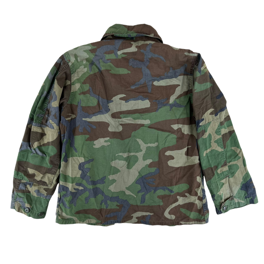 US Army M81 Woodland Camouflage BDU Combat Jacket - Large