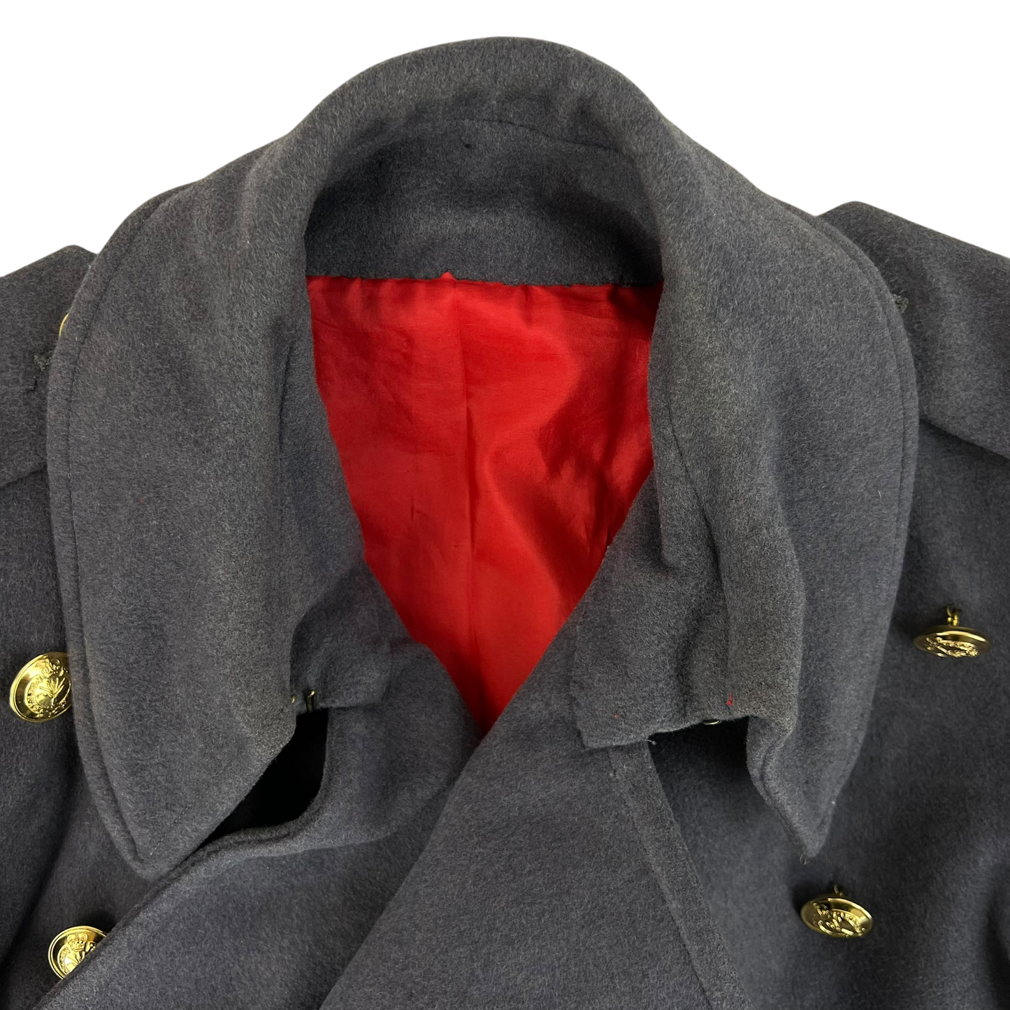 British Army Officer's Double Breasted Wool Greatcoat - Welsh Guards - Medium