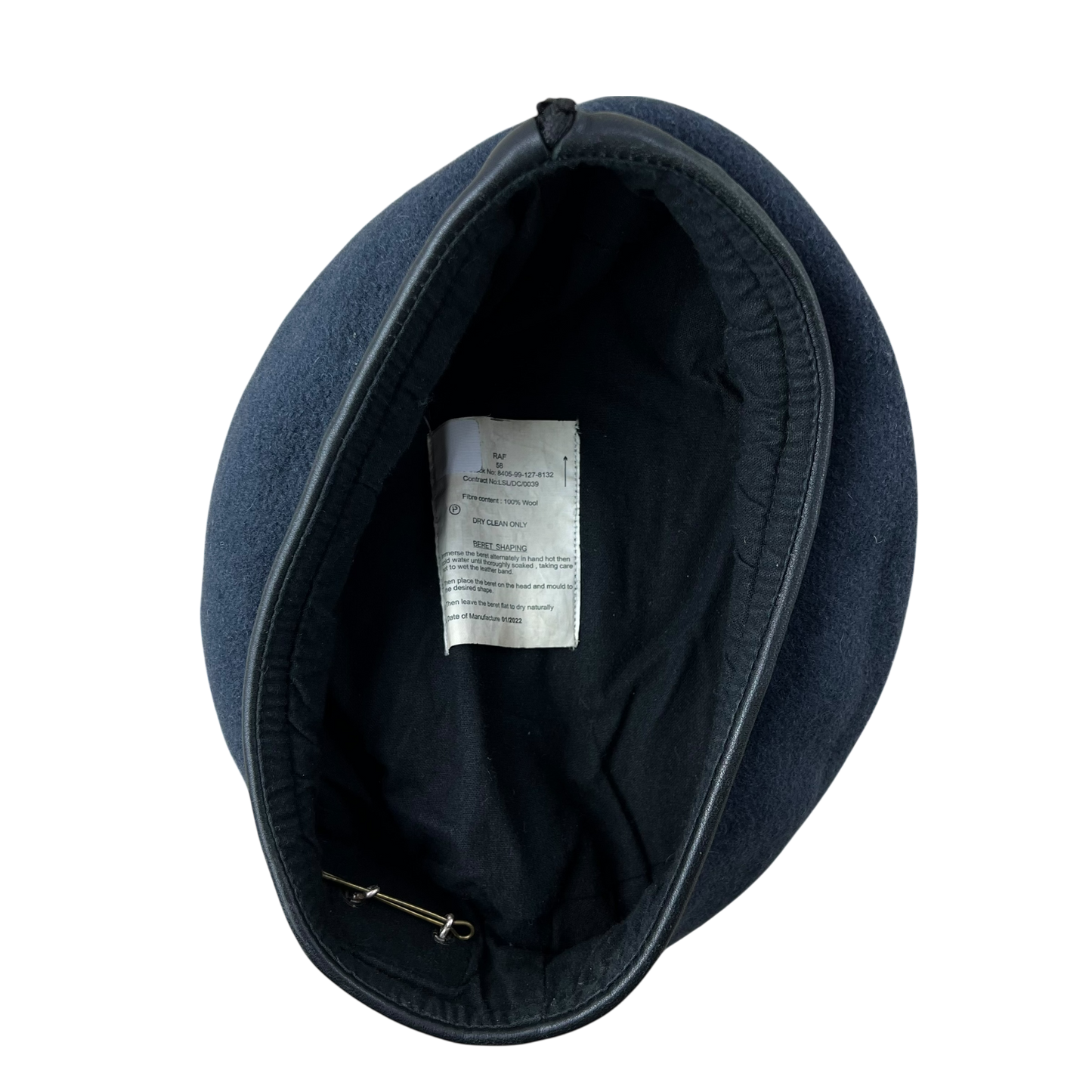 British RAF Beret w/ Badge - Medium 58cm