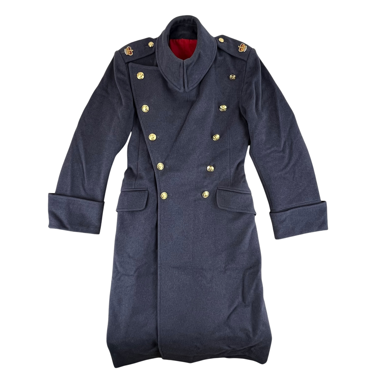 British Army Officer's Double Breasted Wool Greatcoat - Welsh Guards - Medium