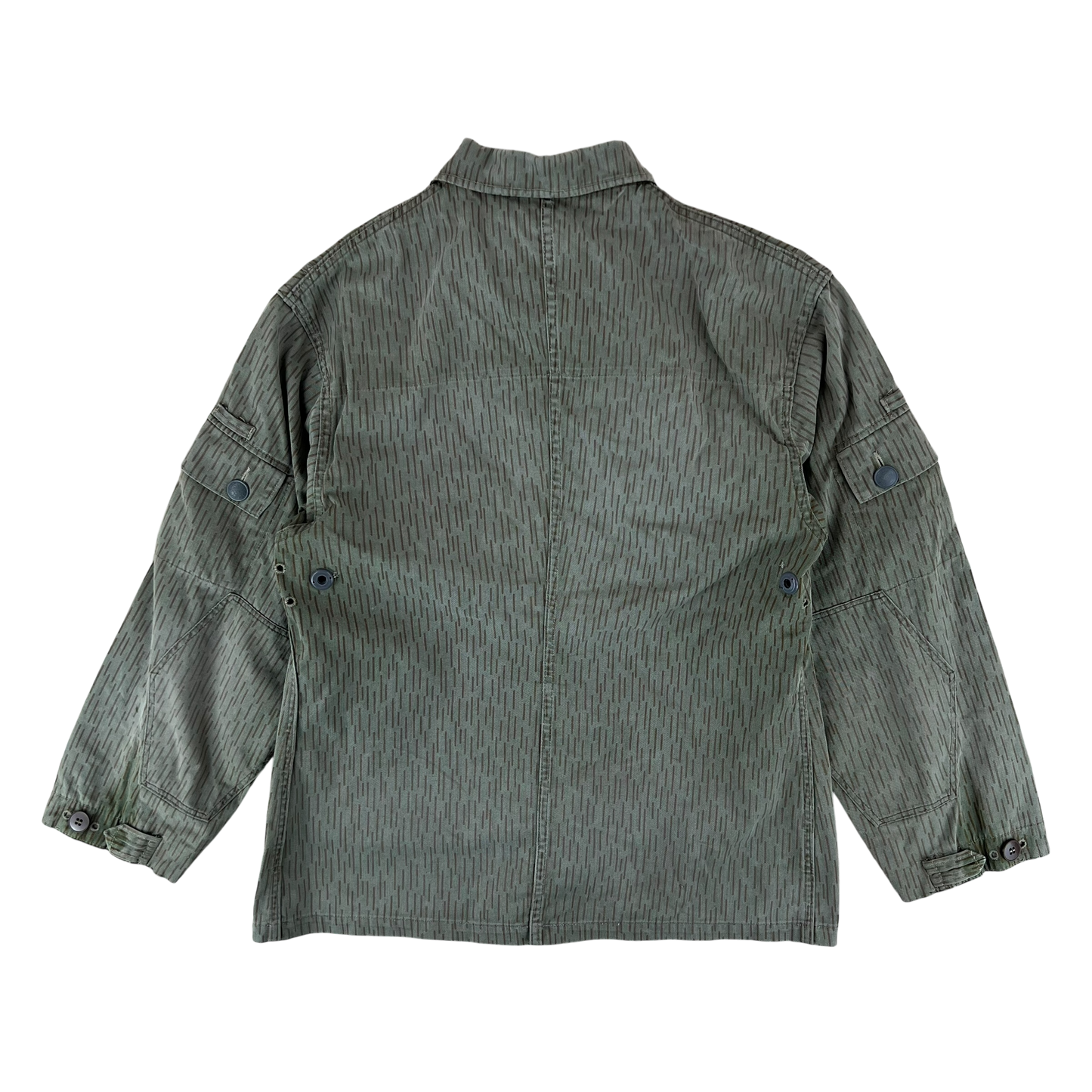 East German Army NVA DDR Raindrop Strichmuster Camouflage Jacket - Medium k48