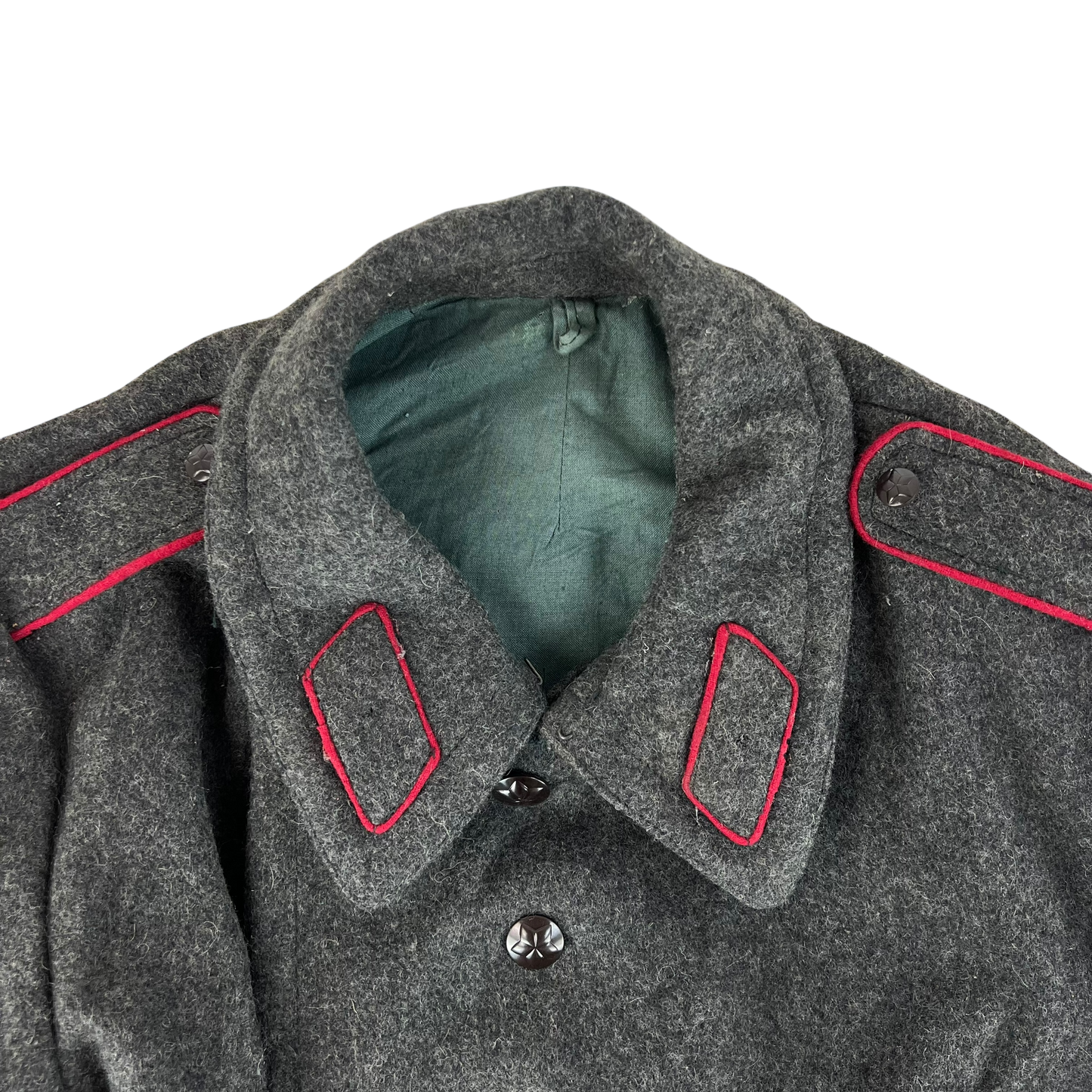 Bulgarian People's Army 80s Grey Wool Greatcoat - Medium