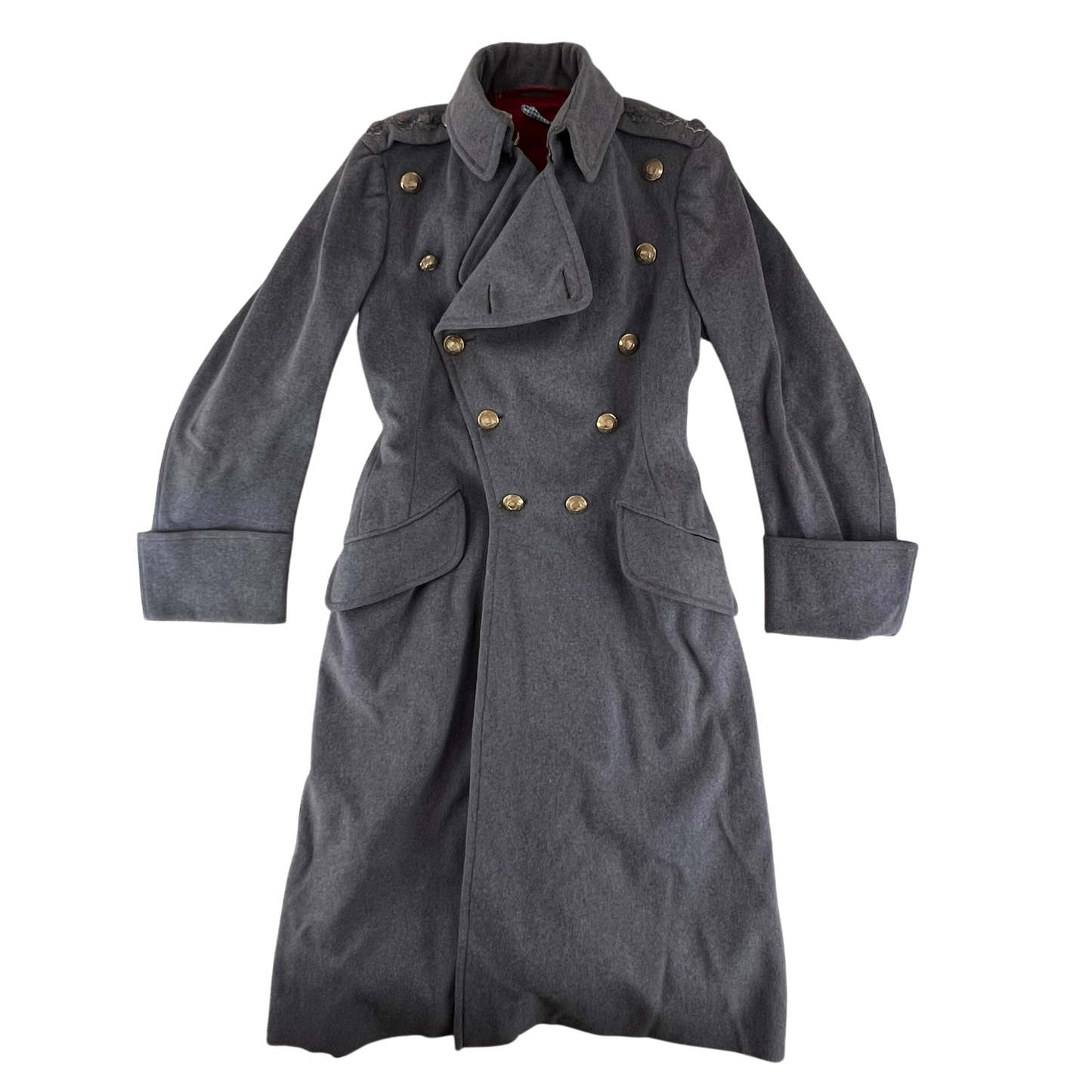 British Army 30s Footguards Officer's Double Breasted Wool Greatcoat - Coldstream Guards - Small