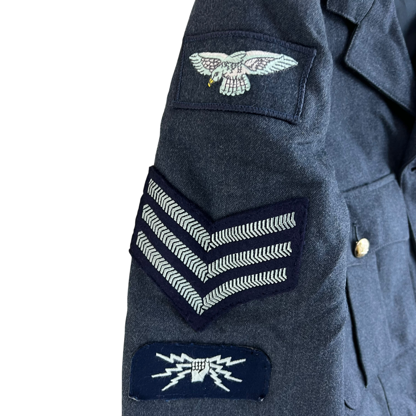 British Royal Air Force No. 1 Dress Jacket w/ Belt - Medium